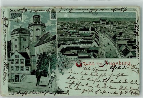 Augsburg 1900 Wasserturm