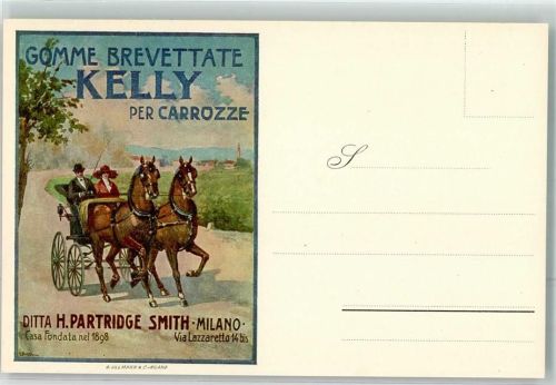 Milano Gomme Brevettate Kelly per Carrozze , Partridge , Kutsche AK