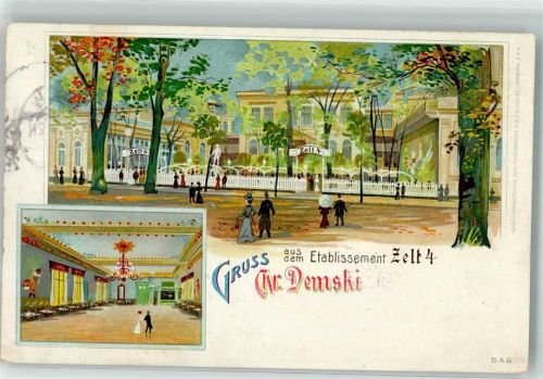 Tiergarten 1903 Etablissement Zelt 4 Tanzsaal