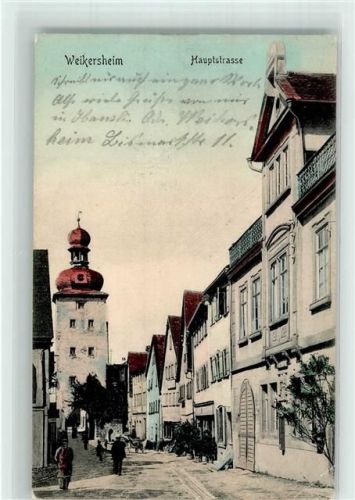 Weikersheim 1911 Hauptstraße Gänsturm
