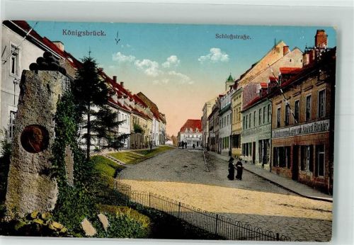 Königsbrück 1915 Schloßstraße Denkmal