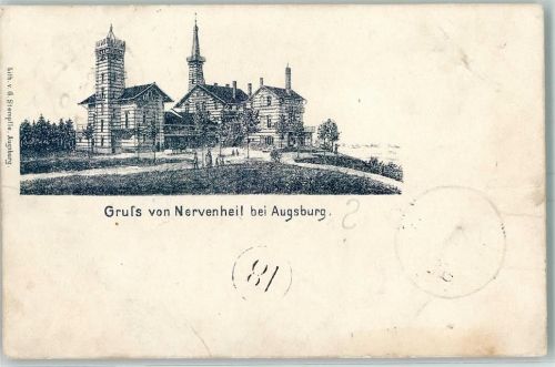 Kervenheim 1897 Gasthaus Nervenheil AK