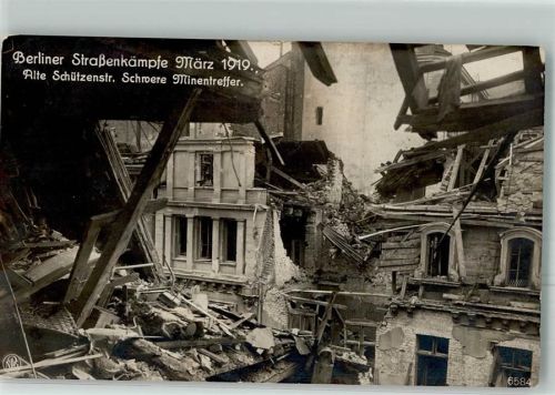 Berlin Mitte 1919 Alte Schützenstraße Minentreffer Verlag NPG 6584