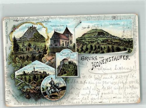 Hohenstaufen 1898 Friedrich Barbarossa Kloster Lorch Hohenstaufen Grab Barbarossa Kirche