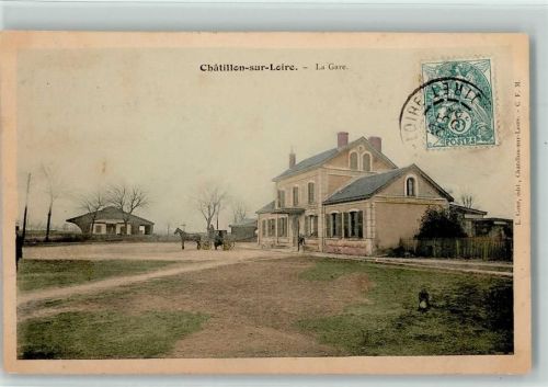 Chatillon-sur-Loire 1904 La Gare Bahnhof