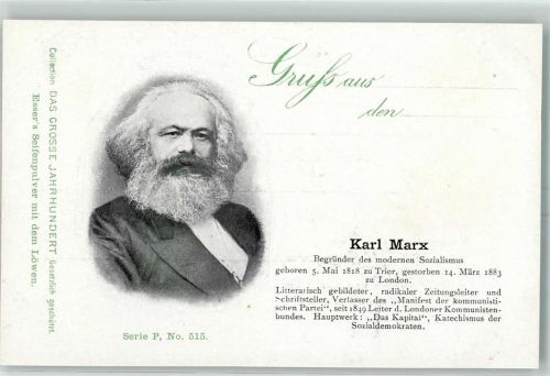 1900 Das Grosse Jahrhundert Serie P Nr. 515 - Karl Marx Schriftsteller