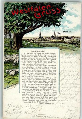 Castrop 1905 Westfalenlied