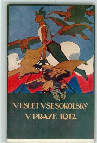 Prag VI Slet Vesesokolsky 1912 Turnfest Festival