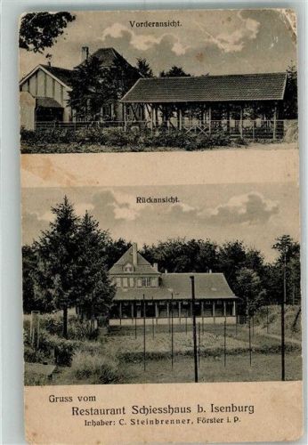 Neu-Isenburg 1919 Isenburg Gasthaus Schiesshaus Ort lt. Stempel