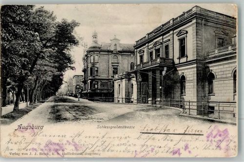 Augsburg 1904 Schiessgrabenstraße