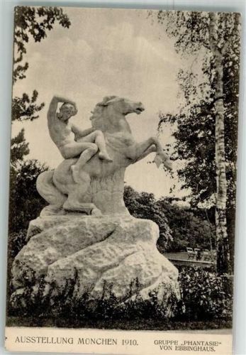 München Ausstellung 1910 Gruppe Phantasie von Ebbinghaus