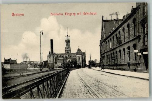 Bremen 1911 Hafen hafenhaus