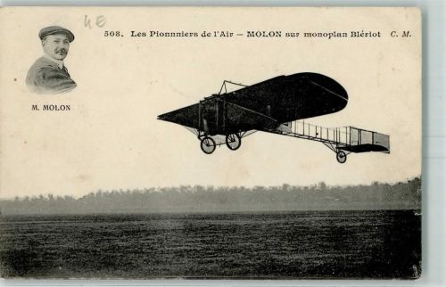 1910 M. Molon sur monoplan Bleriot AK