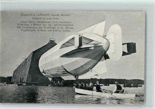 Zeppelins Luftschiff, neues Modell, Verlag Eduard Schwarz Nr. 503 AK