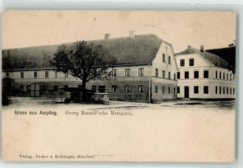 84539 W8261 Ampfing 1904 - Metzgerei Georg Emmer