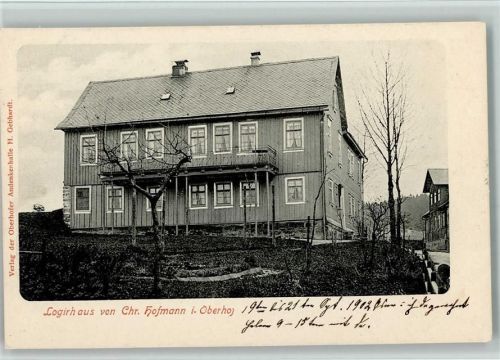 Oberhof 1900 Logirhaus von Chr. Hofmann AK