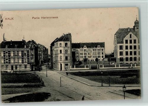 50667 W5000 Köln, Kalk 802 1908 - Partie Herlerstrasse AK