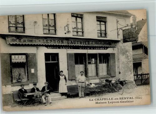 La Chapelle-en-Serval Maison Lepron Gauthier Fahrrad Restaurant Gasthaus Hotel