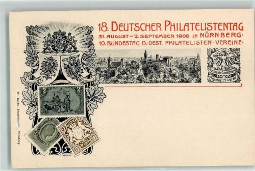 Nürnberg 1906 18. Deutscher Philatelistentag