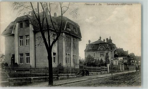 Meerane 1912 Schwanefelderstraße Villen
