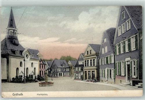 Gräfrath 1908 Marktplatz