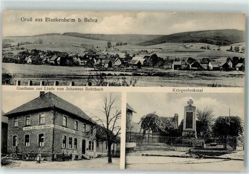 Blankenheim Gasthaus Zur Linde Johannes Rohrbach Kriegerdenkmal