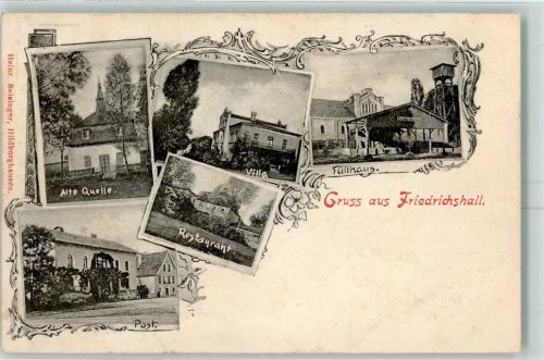 Hildburghausen Alte Quelle Villa Restaurant Füllhaus Post Frierichshall Ort lt. Fotograf