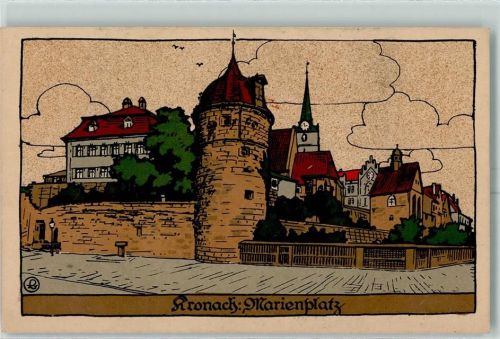 Kronach Marienplatz sign
