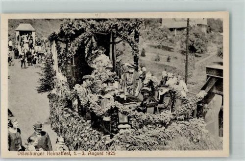 Dillenburg Dillenburger Heimatfest 01. - 03. August 1925 Festzug Festwagen Wilhelm in der Versammlung der Edelleute zu Hoogstraaten