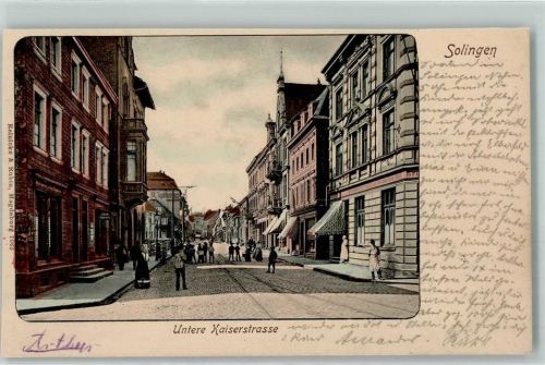 Solingen 1903 Untere Kaiserstraße