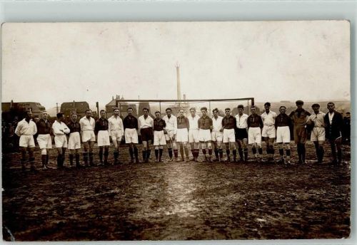 Oberlungwitz Fußballmannschaft Gruppenfoto Ort handschriftlich Foto-AK