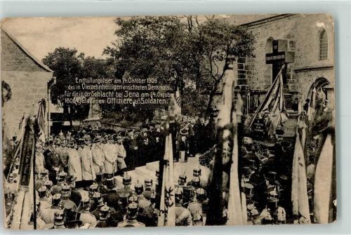 Vierzehnheiligen Enthüllungsfeier f. die am 14. Okt. 1806 bei Jena gefallenen Offiziere u. Soldaten