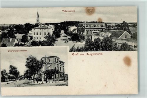 Eberswalde 1907 Eberswalderstraße Kirche Gruss