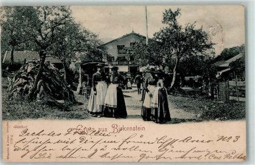 Birkenstein 1898 Frauen Trachten Gasthaus