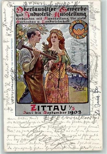 Zittau 1902 Oberlausitzer Gewerbe- und Industrie-Ausstellung 1902 Schmied