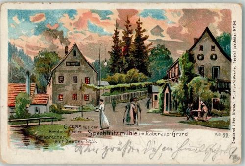 Rabenauer Grund 1906 Spechtritzmühle