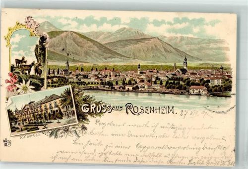 Rosenheim 1907 Inn Kaiserbad
