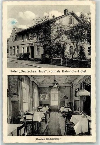 Lilienthal Hotel Deutsches Haus vormals Bahnhofs-Hotel Arthur Schlüter Großes Klubzimmer