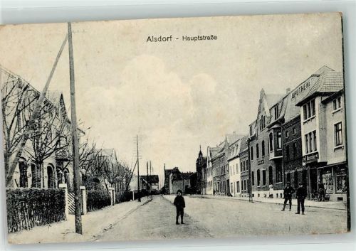 52477 W5110 Alsdorf , Rheinl 1919 - Hauptstraße Fahrrad