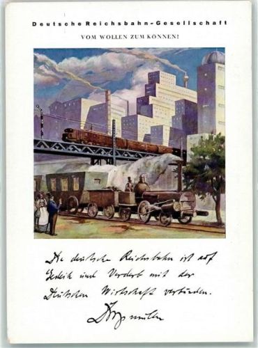 Deutsche Reichsbahn aus dem Kalender 1928 Werbung