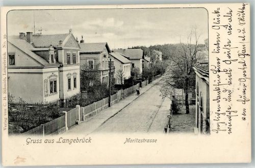 Langenbrück 1906 Moritzstraße