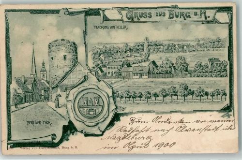 Burg 1900 Berliner Tor Siegel