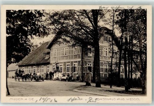 29328 W3105 Müden , Örtze 1902 - Gasthaus Aug. Wessel