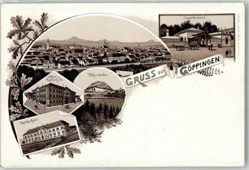 Göppingen Latein- und Real-Schule Hohenstaufen Krankenhaus Sauerbrunnen Vorläufer