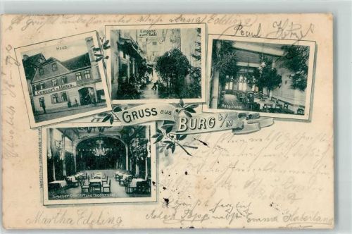 Burg 1904 Concert-Haus Theatersaal Großer Konzertsaal Nebensaal