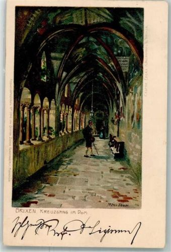 Brixen 1899 Kreuzgang im Dom Zieher, Ottmar Nr. 1740