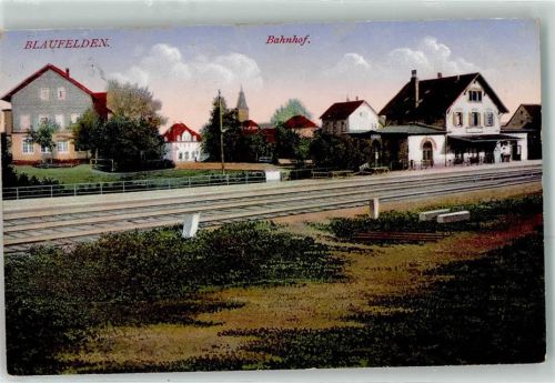 Blaufelden 1917 Bahnhof