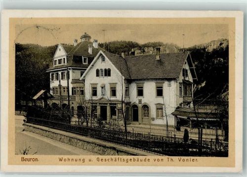 Beuron 1910 Wohn- u. Geschäftsgebäude von Th. Vonier Neu Jahr