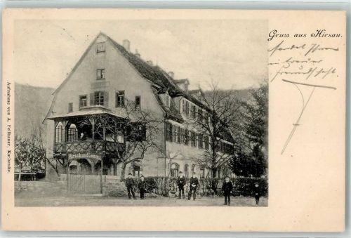 Hirsau 1902 Gasthaus Hirsch und Lamm
