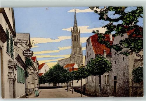 Bad Dürkheim Weinwirtschaft Gasthaus Karl Mayer Ev. Kirche Gerberstraße